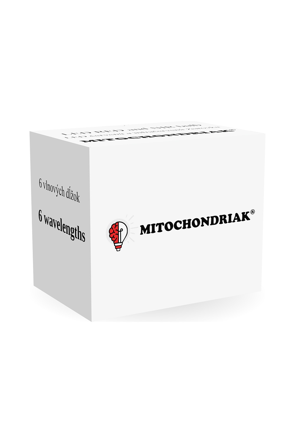 Pudełko LED żarówki Mitochondriak® RED i NIR z przodu